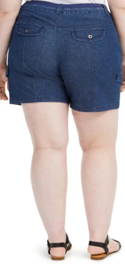 BT-R M-109 {Style & Co} Chambray Shorts PLUS SIZE 16W 24W -Curvy Chic Boutique image 30a26c1d b09e 43ac 9f3f 3c6827bb340e