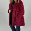22 OR 35 OT-E {Cozy Vibes} Burgundy Plush Cardigan W/Hood PLUS SIZE 1X 2X 3X -Curvy Chic Boutique image 312a53c4 487a 41c0 ace3 6b304faefb9e