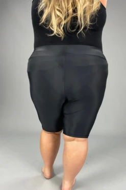 SWIM-A {Calypsa Shorts} Black Long Bike Swim Shorts EXTENDED PLUS SIZE 1X 2X 3X 4X -Curvy Chic Boutique image 3457171b 1fe3 41be a22e af3d3b741dd6