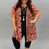 63 OT-E {Fashionista} Multi Print Sheer Kimono PLUS SIZE XL 2X 3X