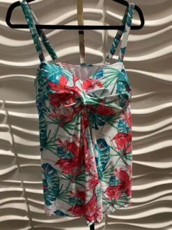 SWIM-V {Nicole Miller} Lagoon Floral Print One Piece Swimsuit SALE!!! PLUS SIZE 1X 2X 3X