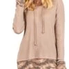 15 HD {Always Calm} Taupe Waffle Knit Hoodie W/Camo Trim PLUS SIZE XL 2X 3X -Curvy Chic Boutique image 3cb1694c 1acc 412b 8bf8 7d0e4156bb7e