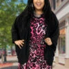 14 OT-X {Simply Polished} Black Sheer Kimono PLUS SIZE 1X 2X 3X -Curvy Chic Boutique image 3d2ac796 9c32 4380 9a6d 721887820ac3