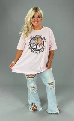 37 Or 86 GT-R {Gonna Be Alright} Pink Graphic Tee PLUS SIZE 3X