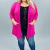 53 OT-A {Love Sick} Fuchsia Light Weight 3/4 Sleeve Cardigan Plus Size XL 2X 3X -Curvy Chic Boutique image 3fed602f 98d8 4ce1 8bf1 6fde8abd9a4f