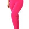 LEG-76 {Bend My Way} Hot Pink "Butter Soft" Full Length Leggings PLUS SIZE 1X 2X 3X