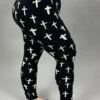 LEG-13 {Glamorous Crosses} Cross Printed Black Leggings EXTENDED PLUS SIZE -Curvy Chic Boutique image 43fcebc7 3d19 44d5 be04 c50bb2bc3b5f