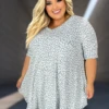 73 PSS-L {Clothes That Smile} Blue Leopard Print V-Neck Top EXTENDED PLUS SIZE 3X 4X 5X -Curvy Chic Boutique image 4640a059 62fe 4091 a696 993a5eae2542