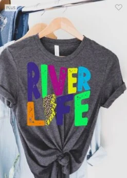 52 GT-I {River Life} Deep Heather Grey Graphic Tee PLUS SIZE 3X -Curvy Chic Boutique image 4bae246c 0303 4702 b46b 14c49ed67cb0