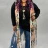 LD-N {Based On Fun} Tan/Blue Floral Vest W/Fringe SALE!!! PLUS SIZE 1X 2X 3X -Curvy Chic Boutique image 4be63293 98f9 4cb2 818d 2cc35e7b6014
