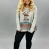 15 GT-O {Deer Season} Aztec Deer Head Top PLUS SIZE XL 2X 3X