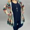 37 OR 12 OT-O {Happy Mood} Taupe Aztec Print Tiered Cardigan W/Hood PLUS SIZE 1X 2X 3X -Curvy Chic Boutique image 5160a88c 7fc3 4512 92fe 13b34cc828a4