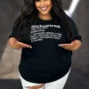 52 GT {Blacknificent} Black Graphic Tee PLUS SIZE 1X 2X 3X -Curvy Chic Boutique image 51786c78 17d0 4c86 9382 b03db9c878cb
