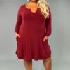 SQ-N {Let’s Chat} V-Neck Burgundy With Roll-Tab Sleeves -Curvy Chic Boutique image 5341feb0 26af 49ce bd0f beb2c49e2fc5