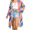 59 OT {Delicate Beauty} SALE! Blue/Pink /Yellow Tie Dye Duster PLUS SIZE XL 2X 3X -Curvy Chic Boutique image 54a50cac aade 4845 b4d9 6682b0b1142a