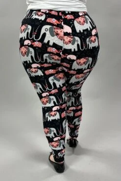 LEG-30 {Marching Elephants} Elephant Printed Black Leggings EXTENDED PLUS SIZE -Curvy Chic Boutique image 5557cf49 e04a 430f 86a6 9825a4d18b9f