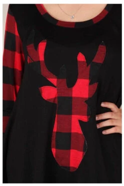 GT-A {Hello My Deer} Black Red Plaid Deer Graphic Tunic SALE!!! PLUS SIZE XL 2X 3X -Curvy Chic Boutique image 59ac8026 5f5c 4c13 9639 ade501189161
