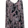 26 PLS {Hope Heals} Black/Mauve Paisley Mandala Print Top PLUS SIZE XL 2X 3X -Curvy Chic Boutique image 5a6dfde5 937e 4cf1 a2cc 361aa7619c96
