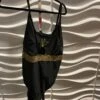 SWIM-K {Exact Moment} Black/Gold One Piece Swimsuit PLUS SIZE 3X