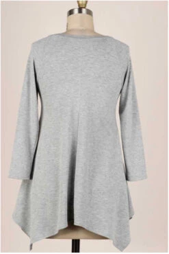 29 GT-C {Don't Cross Me} Grey Pink Cross Detail Top PLUS SIZE XL 2X 3X -Curvy Chic Boutique image 5c149e6d fe9a 43f5 a31d eb4476de81f6