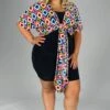 34 SET {Colorful Diamond} Black 2PC Set Dress PLUS SIZE 1X 2X 3X -Curvy Chic Boutique image 5ca2077a 69fe 4048 aeec 735b78f58cef