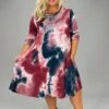 37 PLS-A {Know You Better} Burgundy Tie Dye Dress SALE!!!! PLUS SIZE XL 2X 3X -Curvy Chic Boutique image 61086678 88cd 491c b68c fe6cd109ae0e