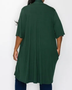 39 OT {Living In Style} Green Short Sleeve Duster W/Pockets CURVY BRAND!!!! EXTENDED PLUS SIZE 4X 5X 6X -Curvy Chic Boutique image 62eb903c e7e3 42ca 89bb 95ab5a67646b