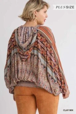 17 HD {Taking My Turn} UmgeeBrown/Black Floral Print Hoodie PLUS SIZE XL 1X 2X -Curvy Chic Boutique image 631b2cde 89b0 405f b4b0 80ed8c644842