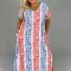 LD-K {The Flag Lives On} Red/White/Blue Flag Dress PLUS SIZE XL 2X 3X -Curvy Chic Boutique image 6664e805 f6e8 46ce afc3 7348b8aeab82
