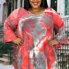 22 PQ-Y {Everyday Dreams} Red/Grey Tie Dye Dress PLUS SIZE XL 2X 3X -Curvy Chic Boutique image 6954d7fc 6531 4aa0 b50b 112941e76f9a