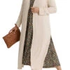 LD-L {Ode To Love} Creme Ribbed Long Cardigan SALE!!! PLUS SIZE XL 1X 2X