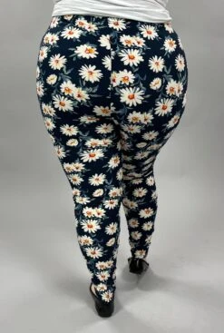 LEG-31 {Blue Daisy} Navy Daisy Printed Leggings EXTENDED PLUS SIZE -Curvy Chic Boutique image 6e3e6d7a c8c1 4be8 8e0e 8ce360355af4