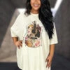54 GT-F {Lace & Paper Flowers} Cream Guitar Graphic Tee PLUS SIZE 3X -Curvy Chic Boutique image 72c7b875 60c6 44a6 96da 38f248e65732