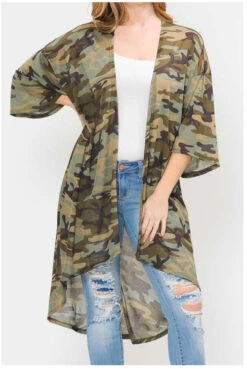 OT-W {In The Army Now} Camoflauge Sheer Long Cardigan PLUS SIZE 1X 2X 3X SALE!! -Curvy Chic Boutique image 769cea8c d21c 4511 999c 54424fe70aaa