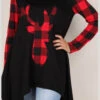 GT-A {Hello My Deer} Black Red Plaid Deer Graphic Tunic SALE!!! PLUS SIZE XL 2X 3X -Curvy Chic Boutique image 7d1ee694 bd38 4fee b622 dd67a1603959
