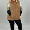 63 OT-S {Looking For Fun} Almond Sherpa Hooded Vest PLUS SIZE 1X 2X 3X -Curvy Chic Boutique image 7d4b7bbc 1041 4e45 919c 4c7c28949ea7