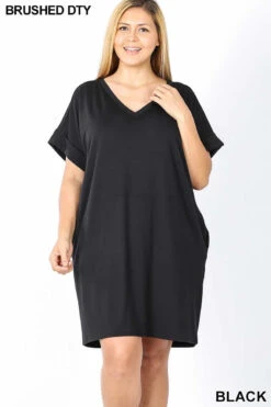 65 SSS-V {Midnight Special} SALE!! Solid Black Tunic W Pockets PLUS SIZE 1X 2X 3X -Curvy Chic Boutique image 7d8ec66b 0dd0 4e78 8536 489ec53287e7
