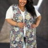 74 OT {Falling Into Fashion} Grey Floral Long Vest W/Pockets CURVY BRAND!!! EXTENDED PLUS SIZE 4X 5X 6X -Curvy Chic Boutique image 80f35743 8caa 4dfa a0d2 343b1c314c9a