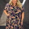 62 PSS {Easy Choice} Navy/Yellow Paisley Dress W/Pockets -Curvy Chic Boutique image 81c764c3 b01e 4231 a76b b32fd9054c6a