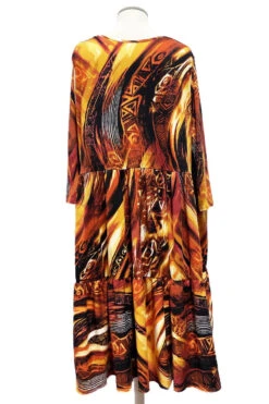 24 PQ {Pretty And Polished} Orange/Rust Print Tiered Dress EXTENDED PLUS SIZE 3X 4X 5X -Curvy Chic Boutique image 83b795f0 6325 4d5c 91c7 0e30e0d1cc73