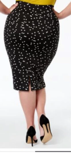 BT-M M-109 {Alfani} Black Dot Skirt Retail $69.50 PLUS SIZE 22w -Curvy Chic Boutique image 84e0b0f9 e16b 4875 99bc c840961894ce