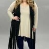 59 OT-A {Beyond The Fringe} Black Vest W/Fringe PLUS SIZE 1X 2X 3X -Curvy Chic Boutique image 8686ddb6 1f2d 48a4 bef9 a444bf2fb85c