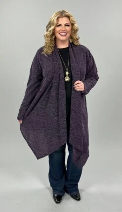 36 OT-A {Purple Attraction} Purple SALE!! Cardigan PLUS SIZE 1X 2X 3X