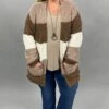 35 OT-A {Get Cozy} Mocha Brown Ivory Popcorn Cardigan PLUS SIZE XL 2X 3X -Curvy Chic Boutique image 8b630955 c85e 4bbd b86b 8d825c200d4d