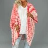 21 OT {Slay The Day} Red Tie Dye Kimono EXTENDED PLUS SIZE 3X 4X 5X