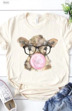 68 GT-K {Farm Cow} Cream Cow Print Graphic Tee PLUS SIZE 2X 3X -Curvy Chic Boutique image 8eac2aba 7a5d 44d1 ab8c 018311c91680