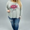 50 GT-B (Love Sweet Love) Grey Graphic Tunic With Lips 1X 2X 3X Plus Size SALE!!!! -Curvy Chic Boutique image 905a278b 146d 448f 8e30 665466b81e7f