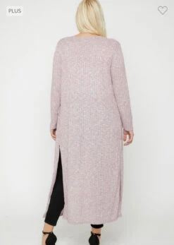 LD-Q {Reflection Of Love} Lt. Red Ribbed Duster W/ Pockets PLUS SIZE XL 2X 3X -Curvy Chic Boutique image 908d992f 28fe 4949 9393 5720830e5b5a