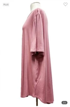 17 SSS-I {Being Optimistic} Rose Short Sleeve Tunic EXTENDED PLUS SIZE 3X 4X 5X -Curvy Chic Boutique image 92705bc8 46e2 4d6d b91d 9e250cc9daba