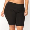LEG-82 {Daily Steps} Black Biker Shorts PLUS SIZE 1X 2X 3X -Curvy Chic Boutique image 92aad55a e854 4ac9 a04b 55a88729682f
